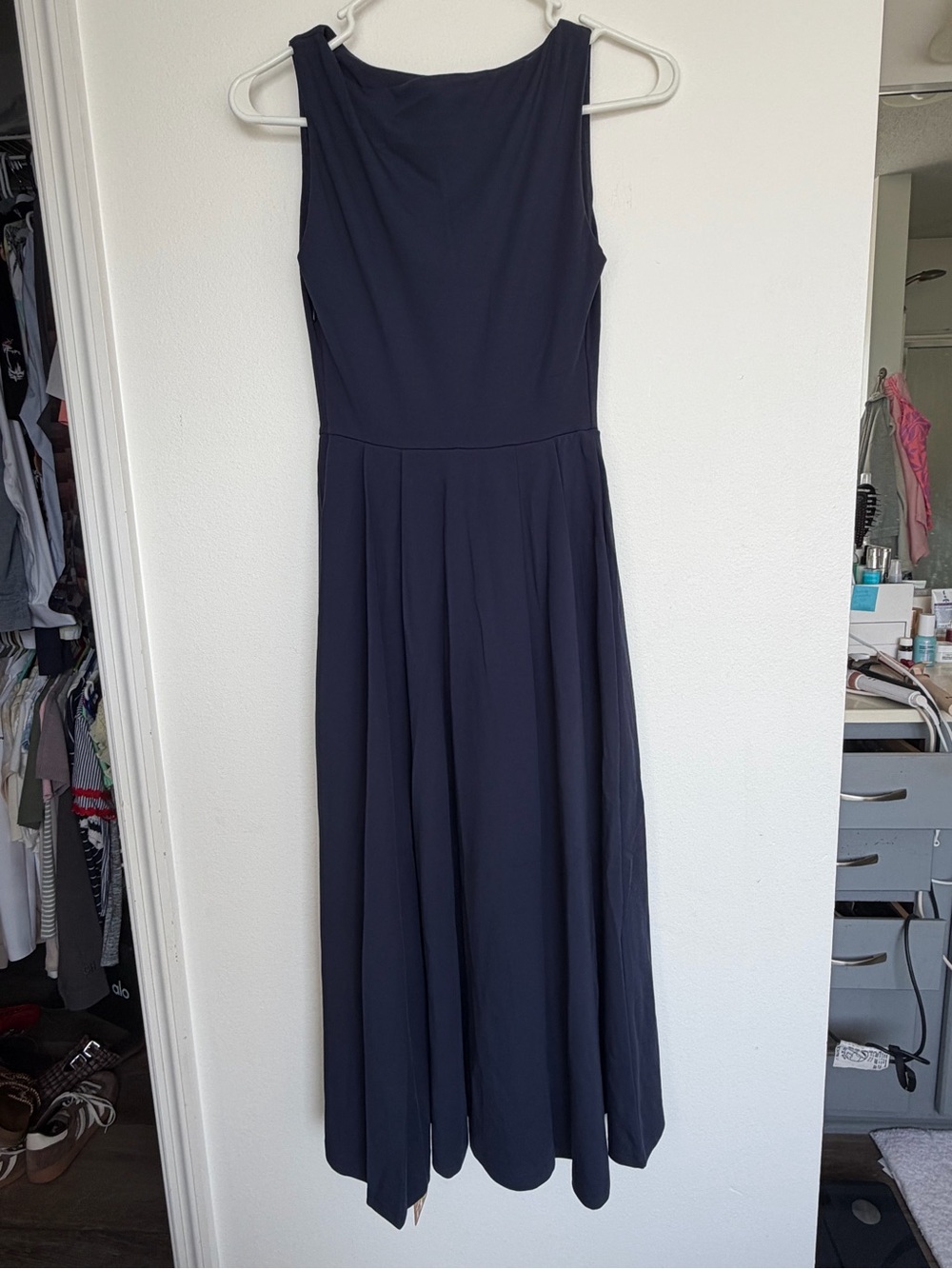 OGL Classic Navy Sleeveless A-Line Dress - Picture 2 of 5